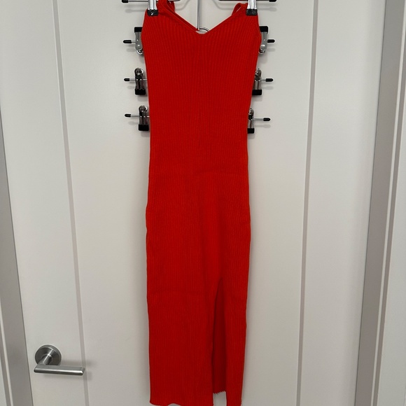 RED Salanida Knitwear Ribbed Midi Dress, xs/s - Picture 2 of 8